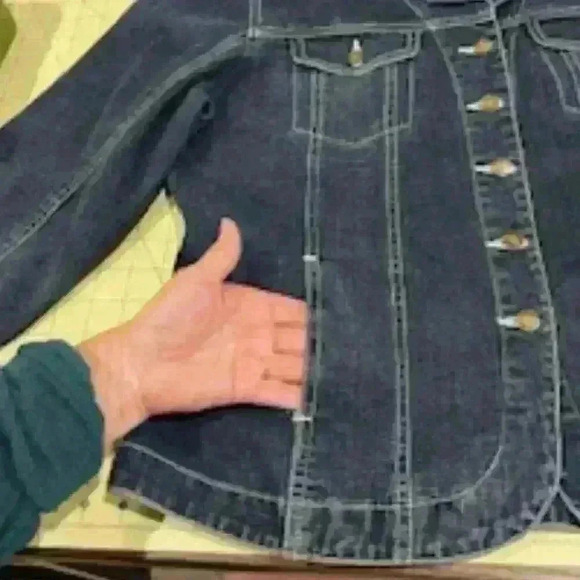 Sweet Lily Denim Jacket, Size M - Picture 3 of 5